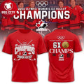 Canada Hockey2026 Olympic Champions Women Ice Hockey Red Two Sided Shirt