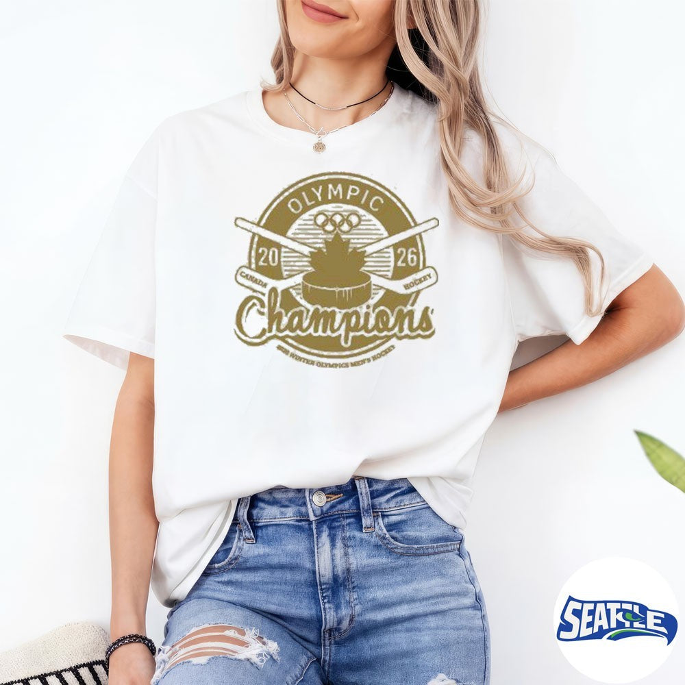 Canada Women’s Hockey Gold Medal Milano Cortina 2026 Champions shirt