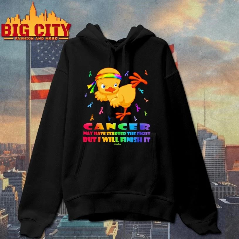 Cancer may have started the fight but funny chicken shirt