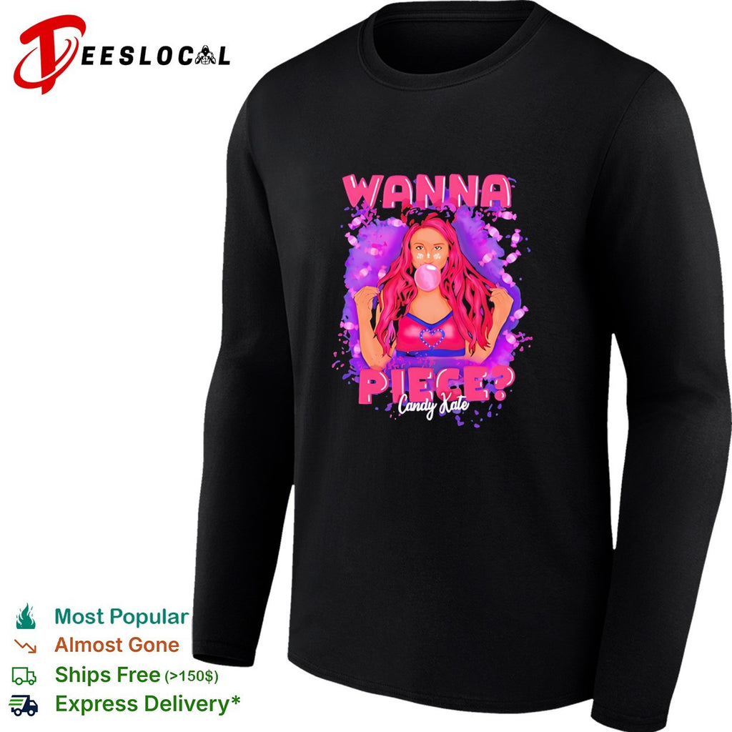 Candy Kate wanna piece love wrestling bubblegum shirt