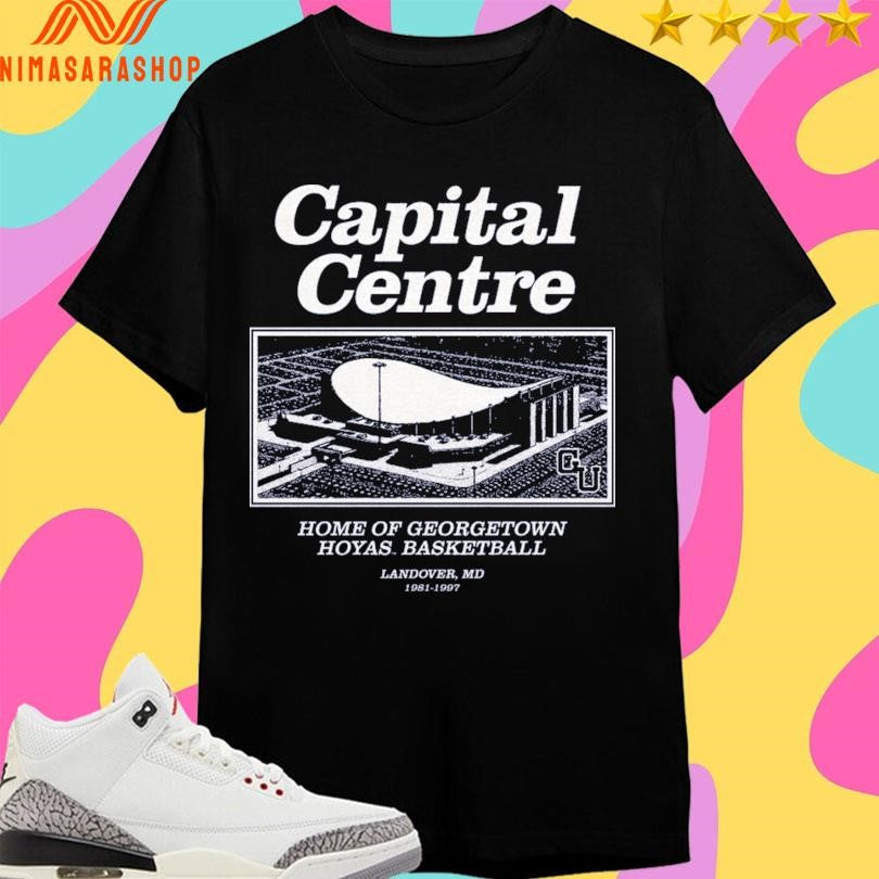 Capital Centre Home Of Georgetown Hoyas Basketball Landover Md 1981-1997 Shirts