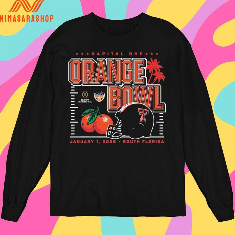 Capital One Texas Tech Orange Bowl January 1 2026 South Florida Shirts