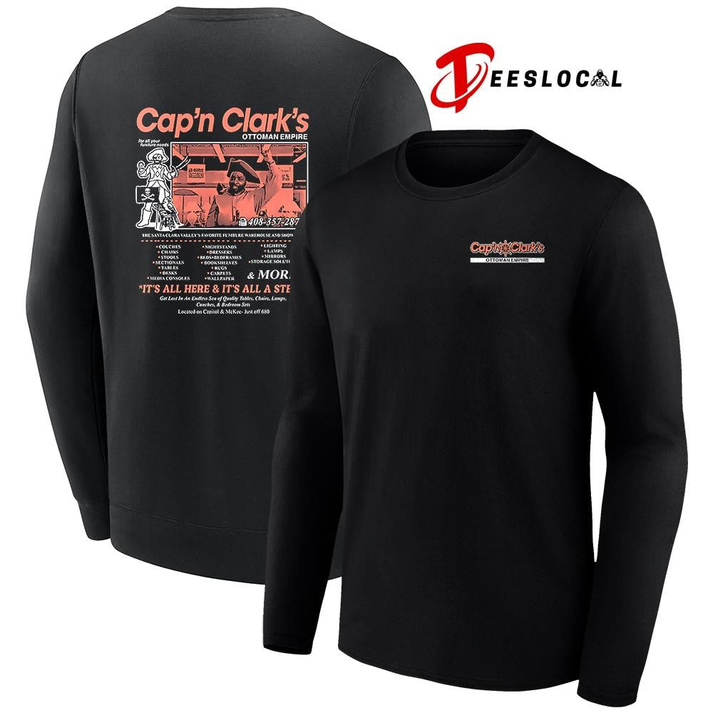 Cap’n Clark’s Ottoman Empire it’s all here and it’s all a steal graphic shirt