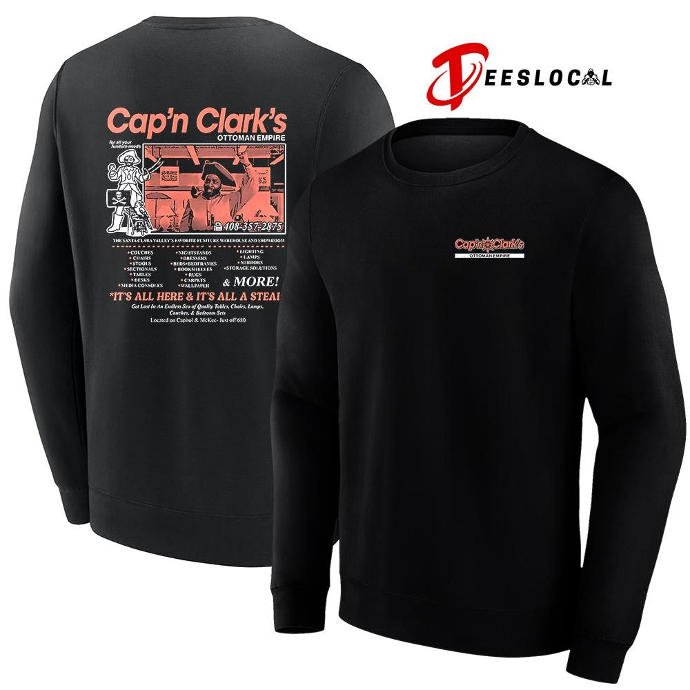 Cap’n Clark’s Ottoman Empire it’s all here and it’s all a steal graphic shirt