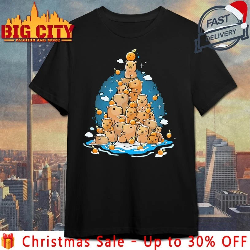 Capybara Christmas tree 2025 shirt