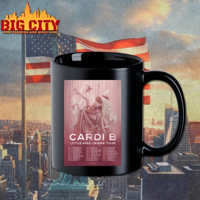 Cardi B 2025 World Tour Poster Shirt