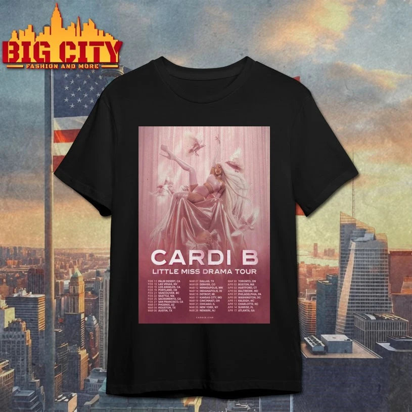 Cardi B 2025 World Tour Poster Shirt
