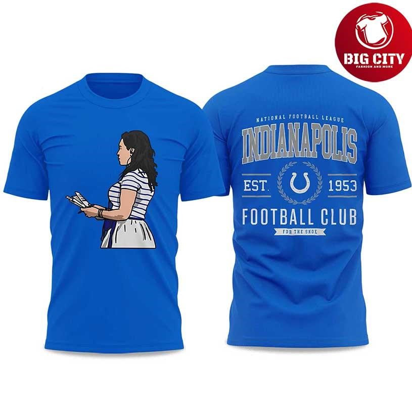 Carlie Irsay-Gordon National Football League Colts EST 1953 Two Sided Shirt