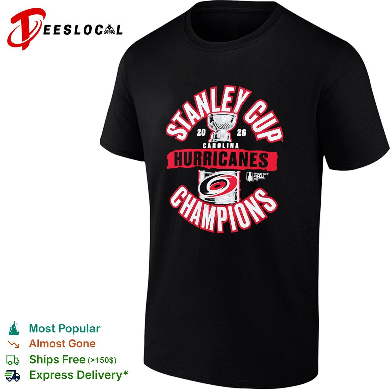 Carolina Hurricanes 2026 Stanley Cup Champions NHL Hockey Fan Celebration shirt