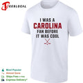 Carolina Hurricanes hockey sticks I was a fan before it was cool shirt