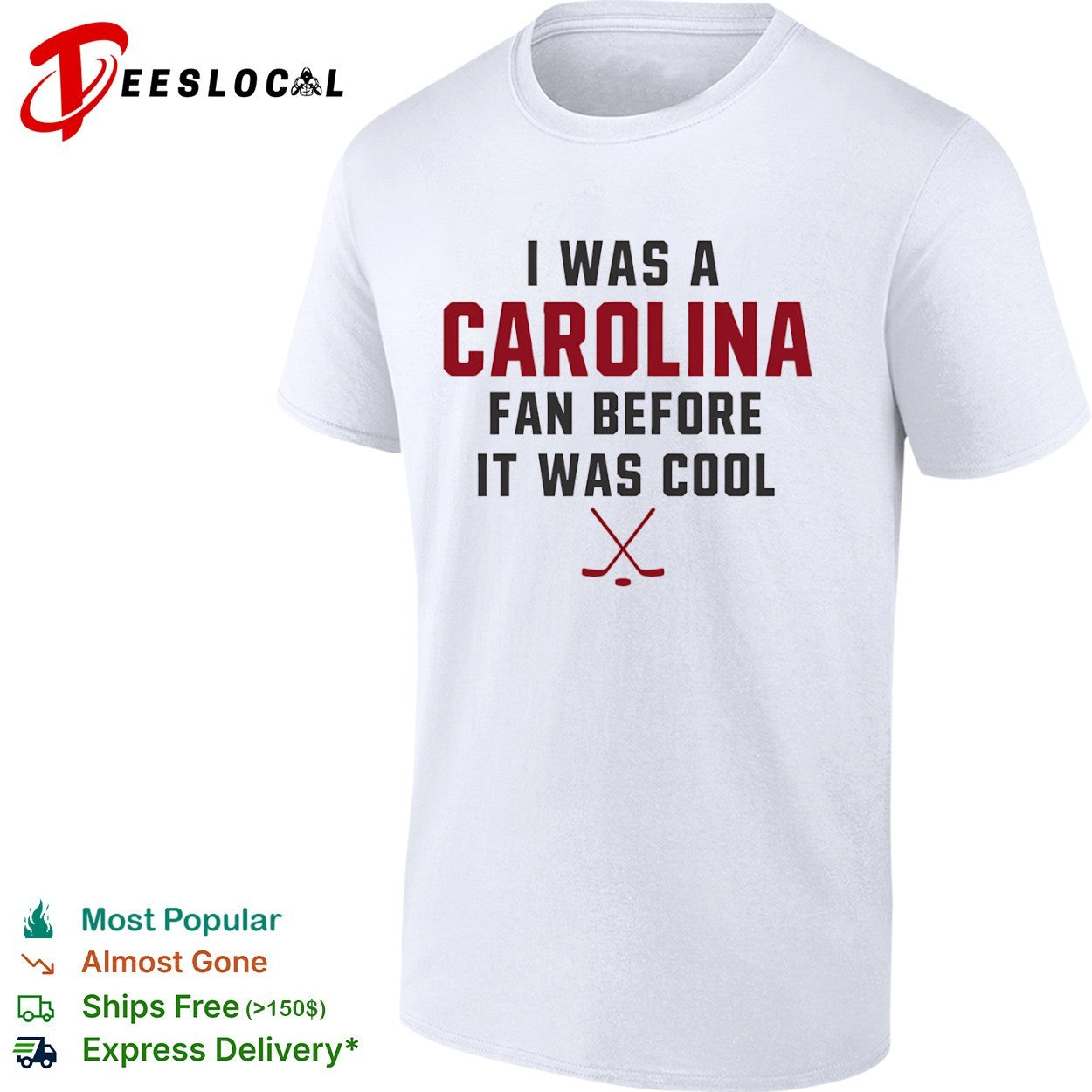 Carolina Hurricanes hockey sticks I was a fan before it was cool shirt