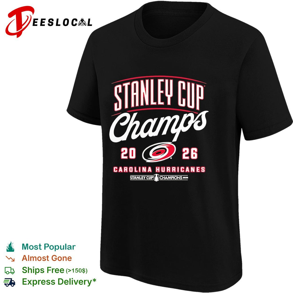 Carolina Hurricanes logo Stanley Cup champs 2026 shirt