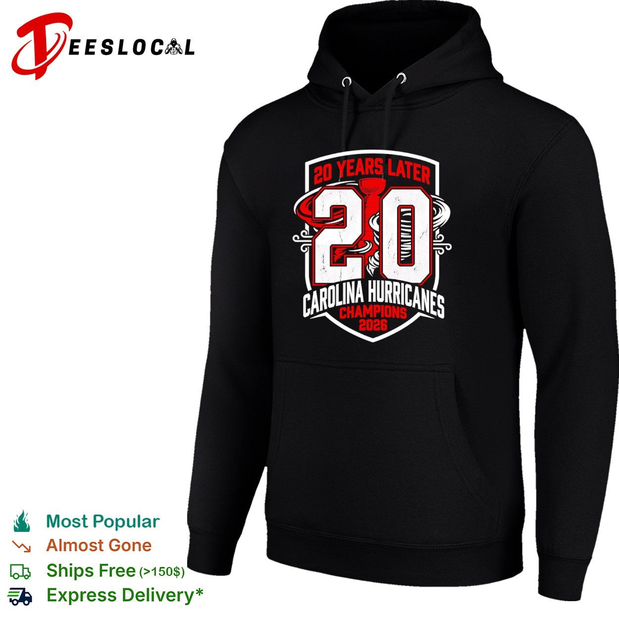 Carolina Hurricanes swirl cup 20 years later champions 2026 shirt