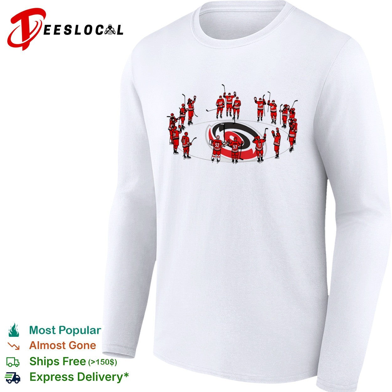 Carolina Hurricanes team circle shirt