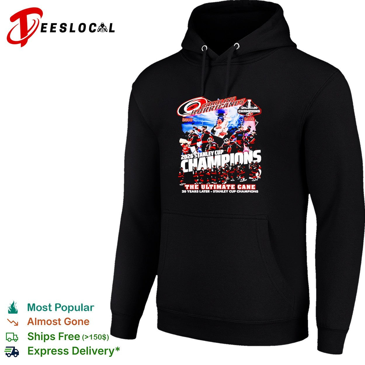 Carolina Hurricanes the ultimate cane team collage 2006 2026 Stanley Cup champions 20 years late shirt