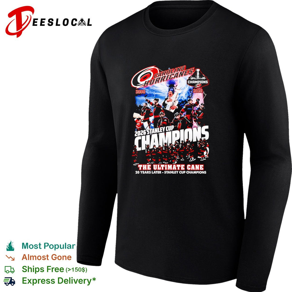 Carolina Hurricanes the ultimate cane team collage 2006 2026 Stanley Cup champions 20 years later shirt