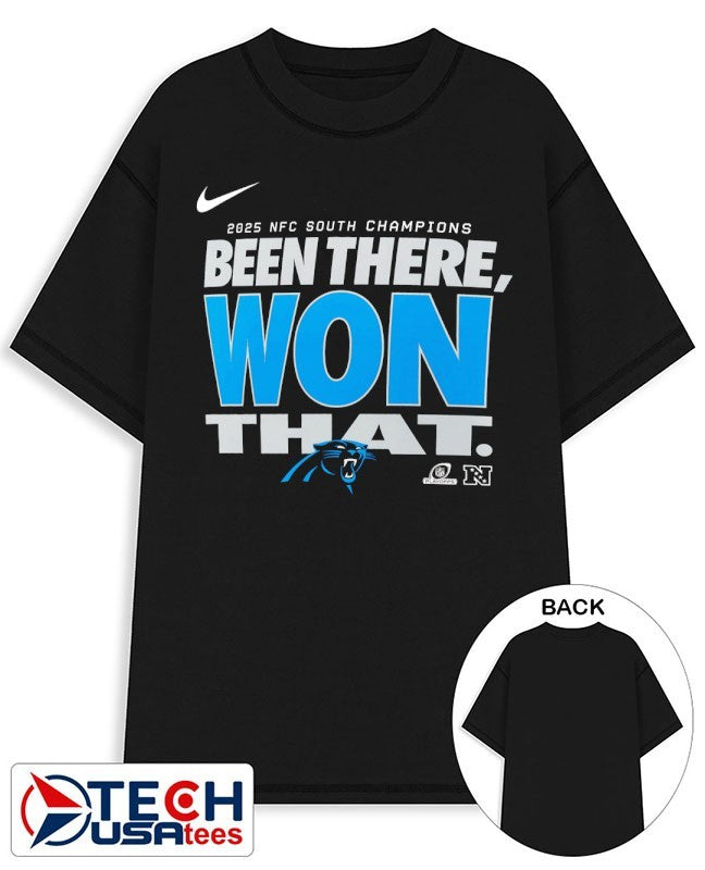 Carolina Panthers Been There Won That 2025 NFC South Division Champions shirt