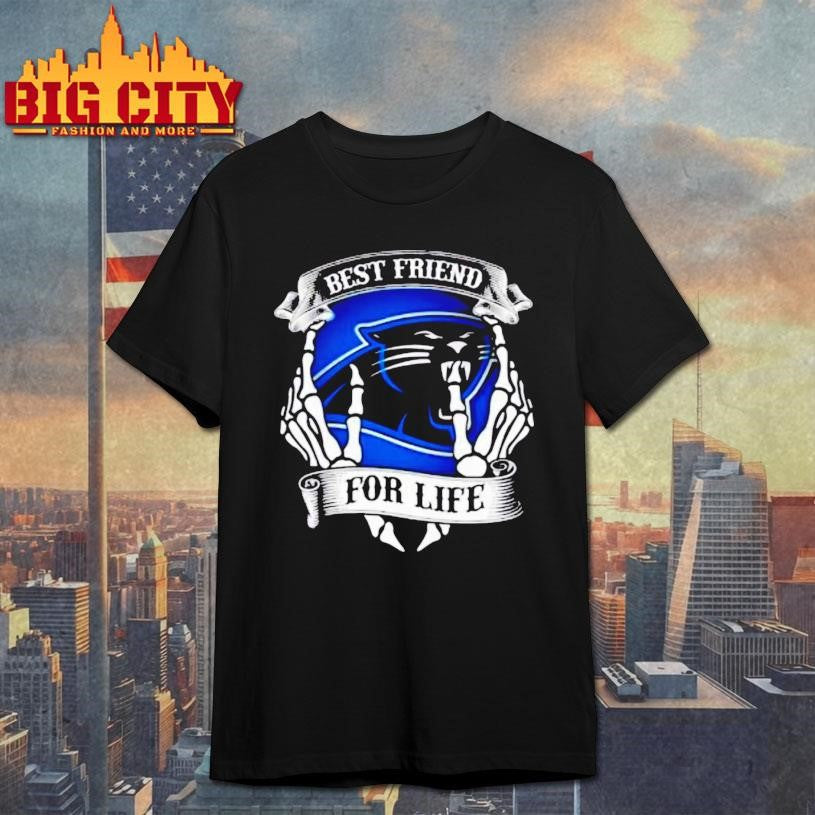 Carolina Panthers Football Best Friend For Life Hands Bones Shirt