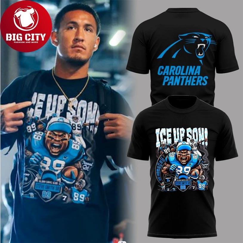 Carolina Panthers Ice Up Son 2025 New Two Sided Shirt