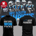 Carolina Panthers NFC South Champions 2025 Keep Pounding Two Sided Shirt