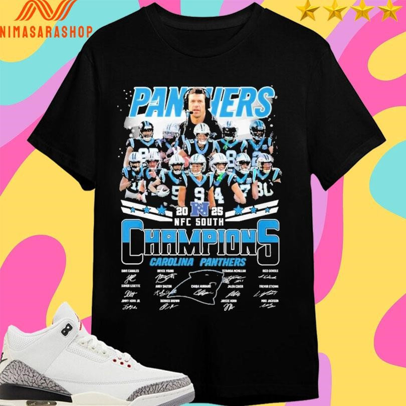 Carolina Panthers NFC South Division Champions 2025-2026 Shirts