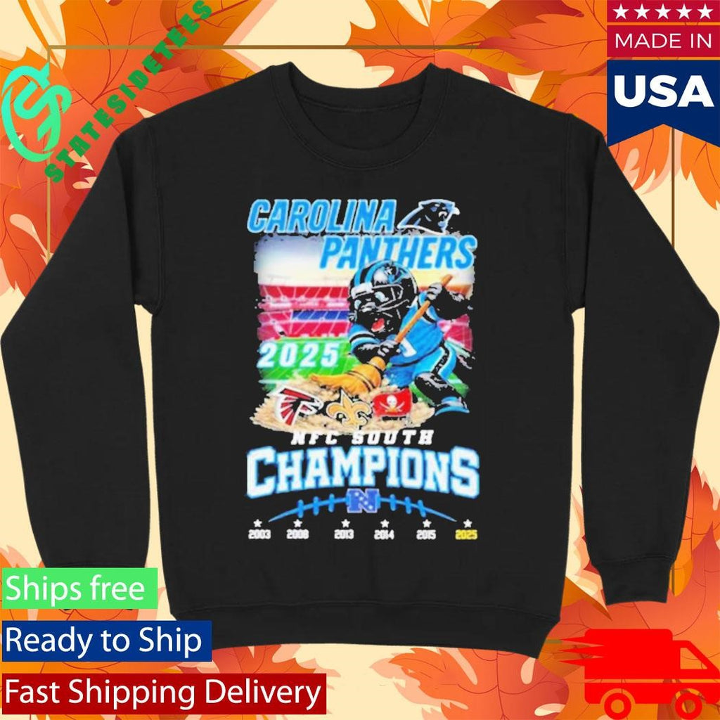 Carolina Panthers NFC South Division Champions 2025 Mascot Shirt