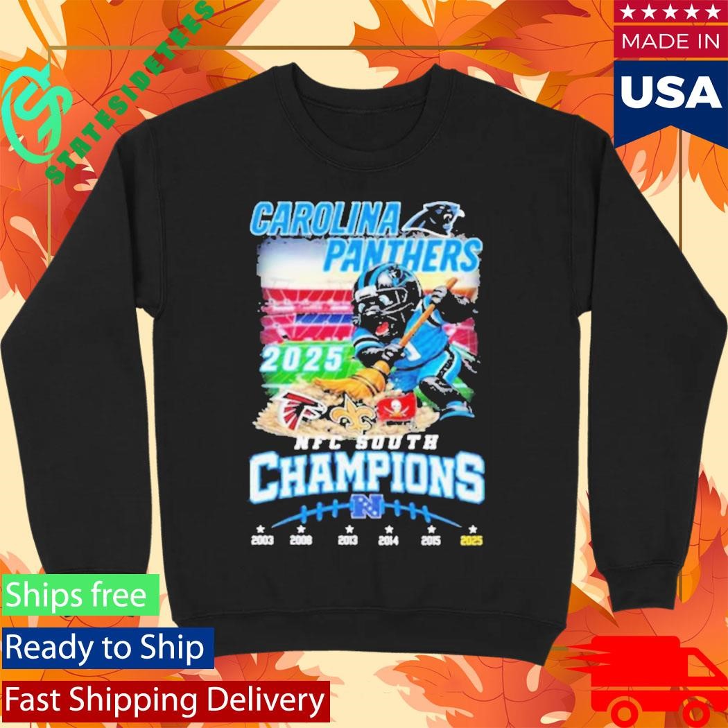 Carolina Panthers NFC South Division Champions 2025 Mascot Shirt