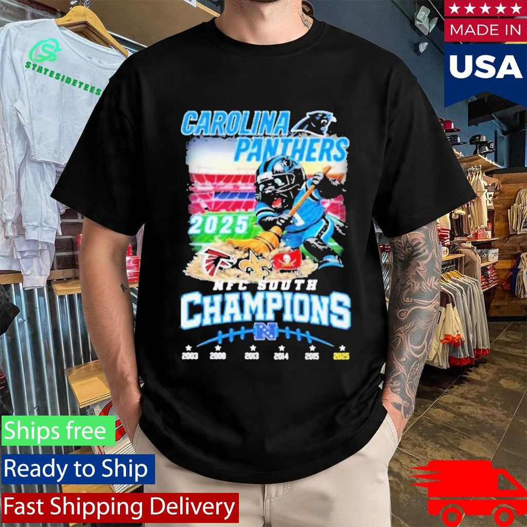 Carolina Panthers NFC South Division Champions 2025 Mascot Shirt