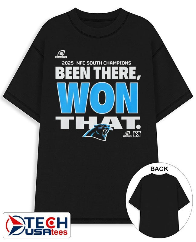 Carolina Panthers been there won that 2025 NFC South Champions shirt