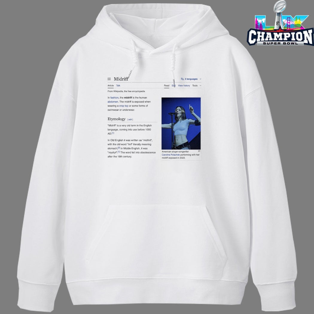 Caroline Polachek Midriff Etymology Wikipediated T-shirts