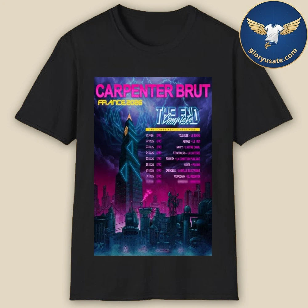 Carpenter Brut France Tour 2026 Poster Shirt