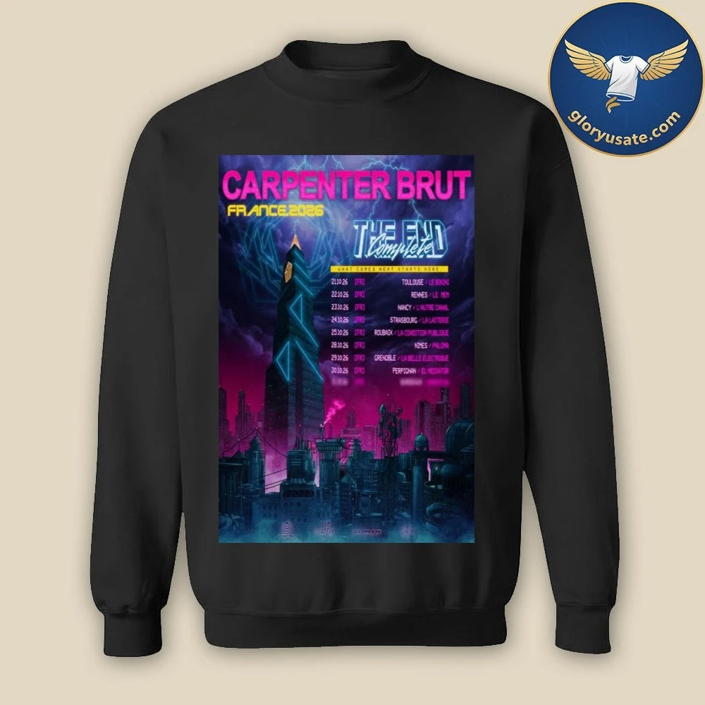 Carpenter Brut France Tour 2026 Poster Shirt