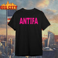 Carrie Milburn Wearing Antifa shirt