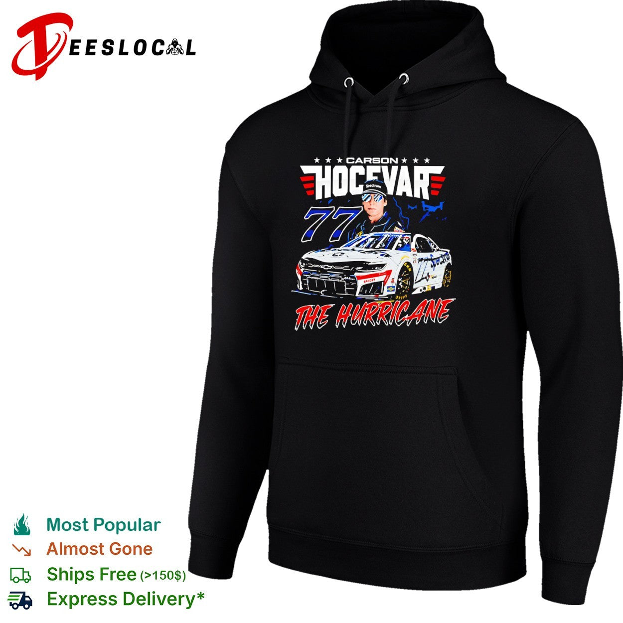 Carson Hocevar NASCAR race car 77 the hurricane shirt