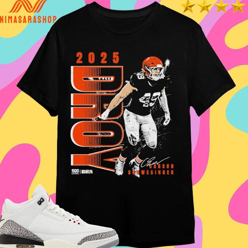 Carson Schwesinger Cleveland Browns 2025 Droy Shirts