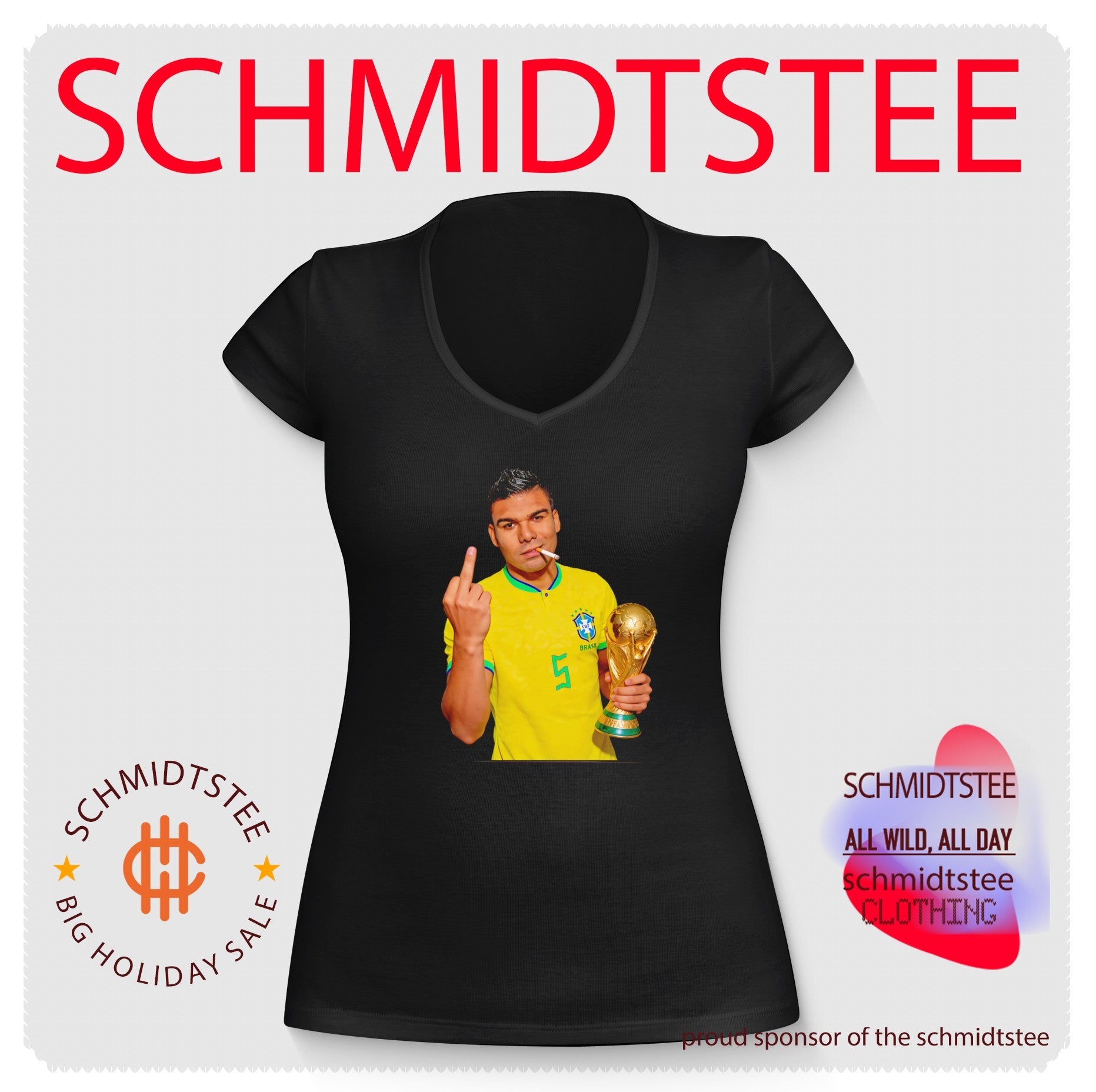 Casemiro Brazil National Team World Cup Champion Smoking shirt