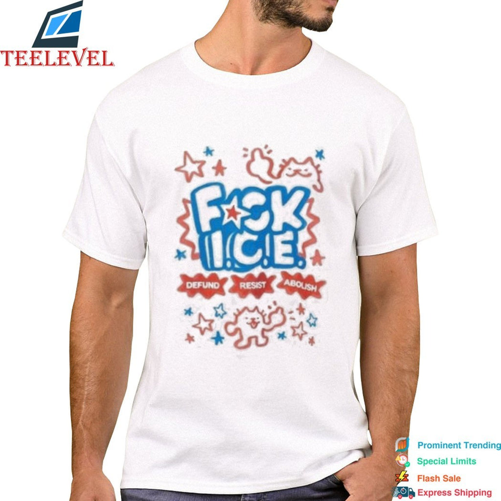 Cat Abolish Ice Defund Resist Protest T-shirts