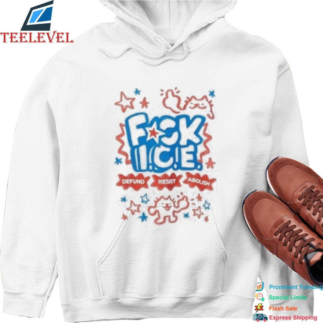 Cat Abolish Ice Defund Resist Protest T-shirts