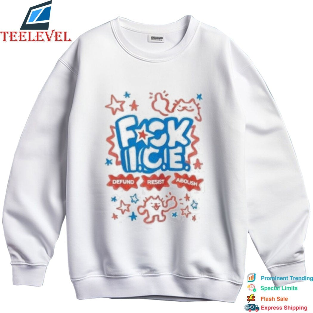 Cat Abolish Ice Defund Resist Protest T-shirts