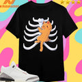 Cat Climbing Rib Cage Shirts