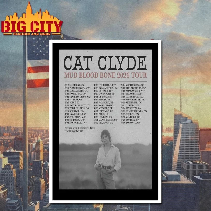 Cat Clyde Mud Blood Bone Tour 26 Poster shirt