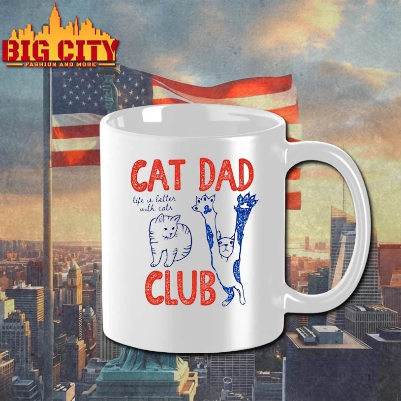 Cat Dad club Life u better with cats shirt