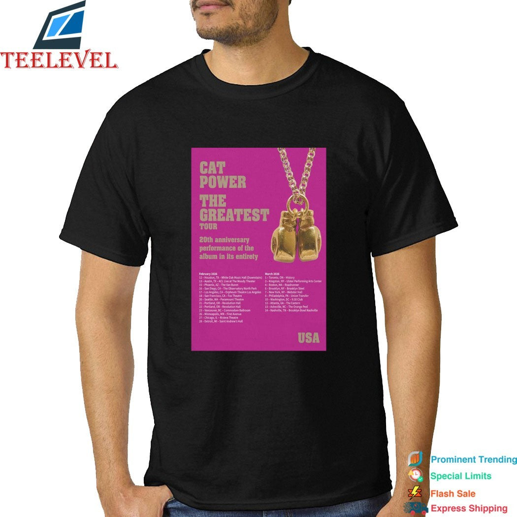 Cat Power The Greatest Mar 12 2026 20th Atlanta, GA T-shirts