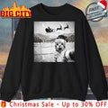 Cat Selfie with Santa Christmas 2025 meme shirt