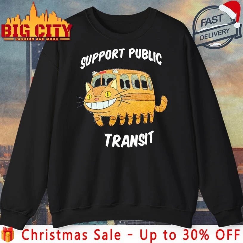 Cat Support Public Transit shirt