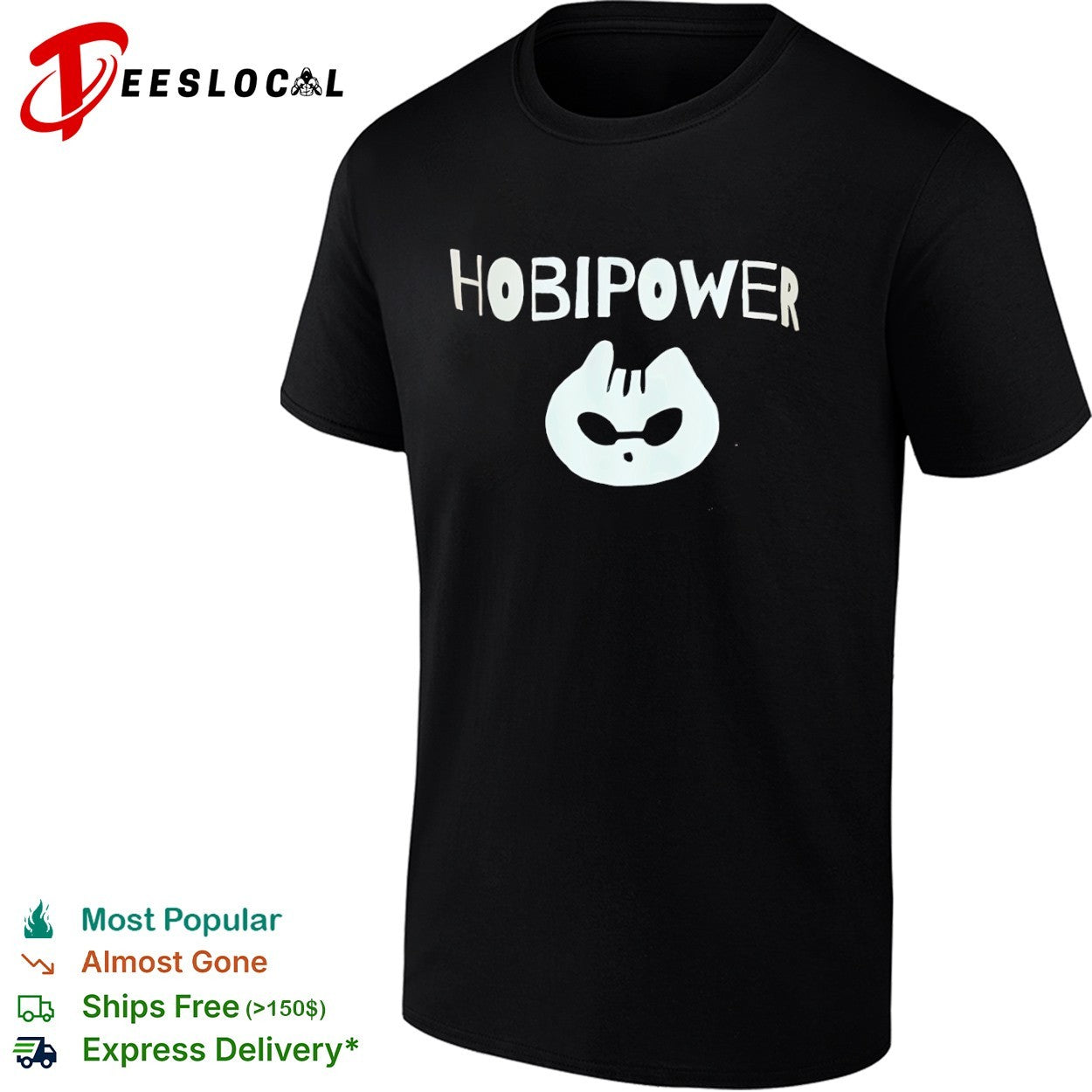 Cat face hobipower shirt