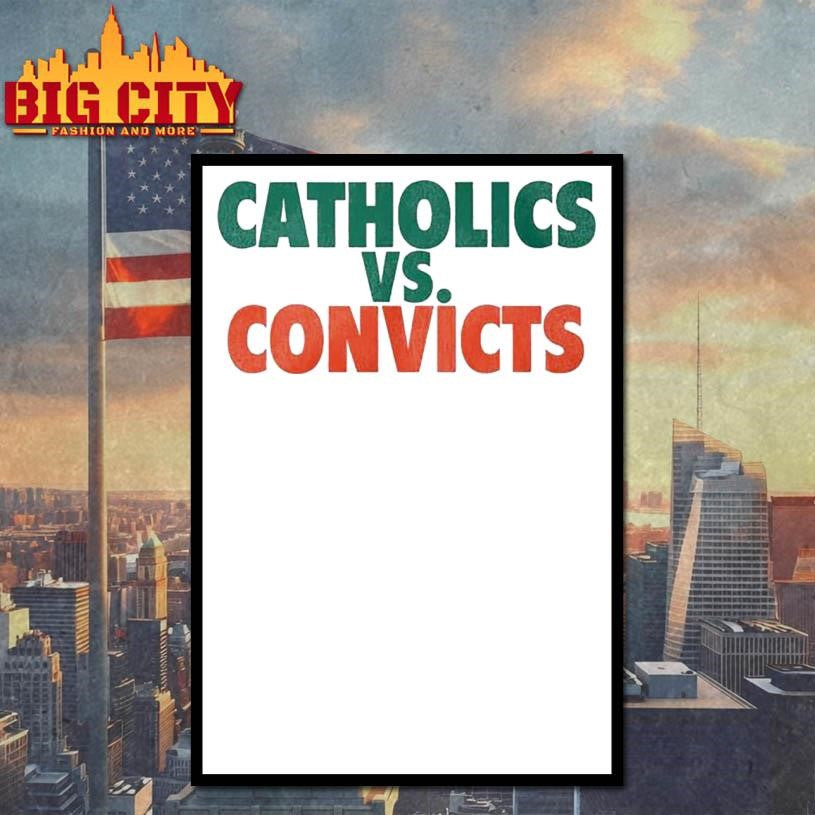 Catholics Vs Convicts Vintage 1988 Shirt