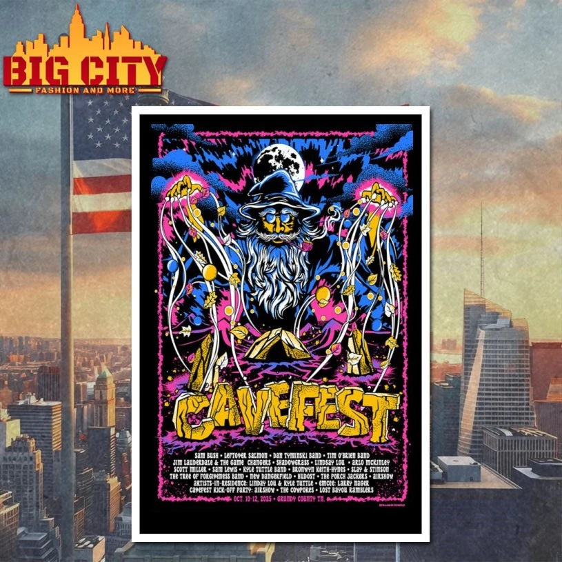 CaveFest At The Caverns In Pelham TN On Oct 11-12 2025 Poster Shirt