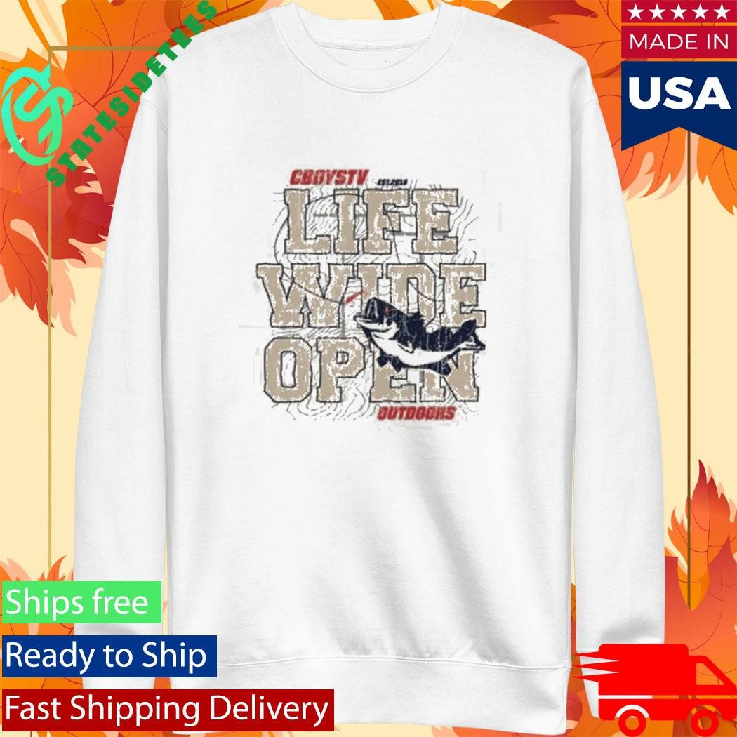 Cboystv Hookset Life Wide Open Shirt