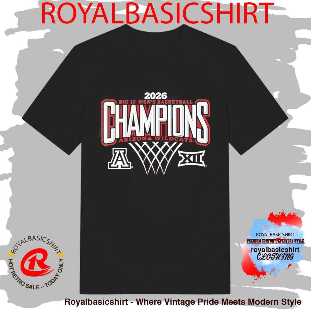 Celebrate Arizona Wildcats Men’s Basketball 2026 Big 12 Regular Season Champions T-Shirt